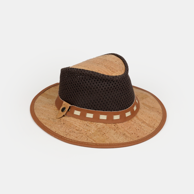 Chapéu com Rede em Cortiça Velen Natural