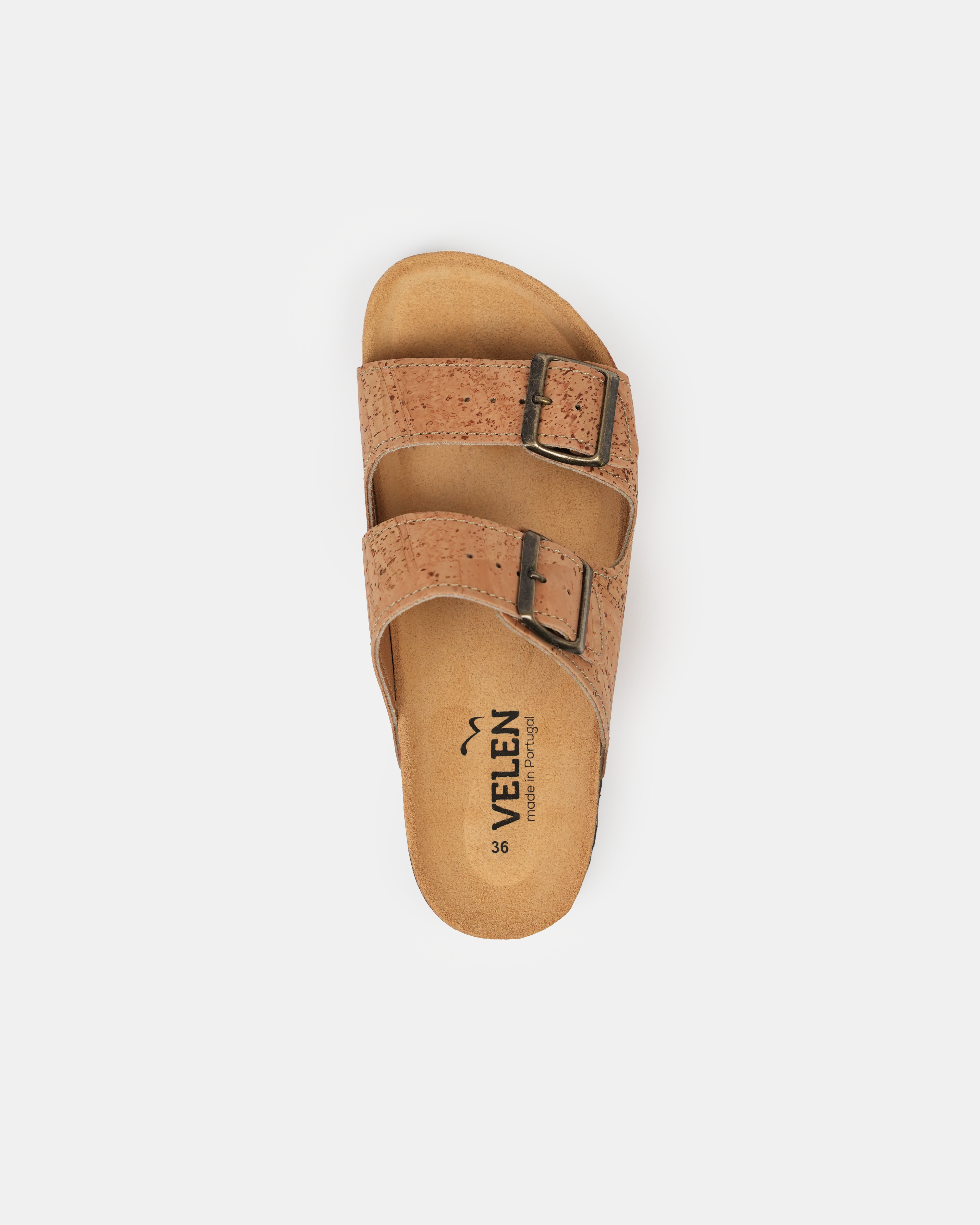 Chinelo Em Cortiça Com Dupla Fivela Velen - Image 3